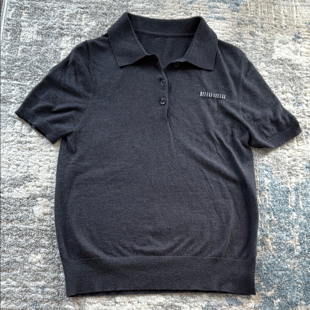 MIU MIU WOMENS CASHMERE POLO